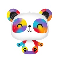 Ballon Silhouette Panda XL coloré 60 x 60 cm - Anagramme