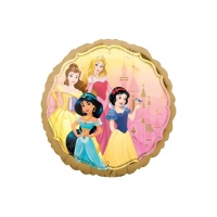 Disney Princesse 43cm ballon rond cerclé d'or - Anagramme