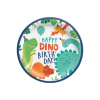 Assiettes Dino Party 23 cm - 8 pcs.