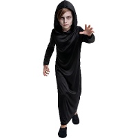 Déguisement de tunique à capuche noire pour enfants