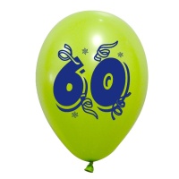 Ballons 60e anniversaire 25 cm - 8 unités