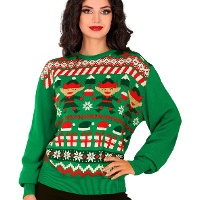 Pull de Noël d'elfe pour femme