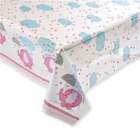 Nappe de fête Éléphant rose - 1,37 x 2,13 m