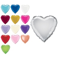 Ballon coeur coloré de 45 cm - Qualatex - 1 pièce