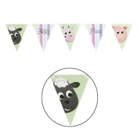 Fanions Animaux de la ferme - 2,74 m