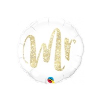 M. Ballon rond blanc 46 cm - Qualatex