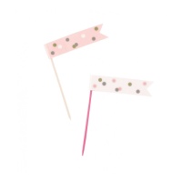 Picks Chic Rose - 6 pièces