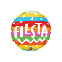 Ballon Fiesta rond multicolore - 46 cm