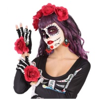 Bandeau, gants et boucles d'oreilles Catrina