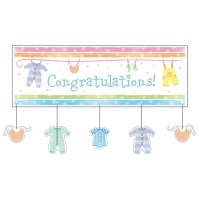 Murale décorative de vêtements pour bébés