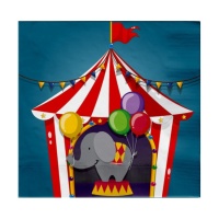 Serviettes de table Circus Party 16,5 x 16,5 cm - 20 pcs.