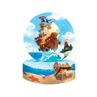 Centre de table Bateau pirate- 3D