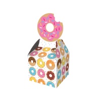 Petite boîte en carton avec figurine Donuts - 8 pcs.