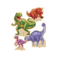 Centre de table dinosaure - 4 pcs.