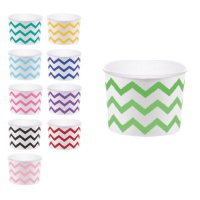 Pots chevron 266 ml - 6 unités