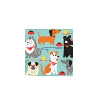 Serviettes Petit chien 12,5 x 12,5 cm - 16 pcs.