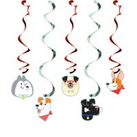 Pendentifs décoratifs pour chiens - 5 unités