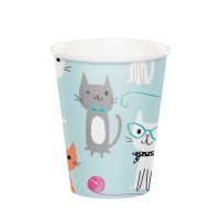 Gobelets petits chats 266 ml - 8 pcs.