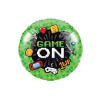 Ballon Jeux video rondde 45 cm - Creative Converting