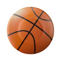 Assiettes de Basket-ball 17 cm - 8 pcs.