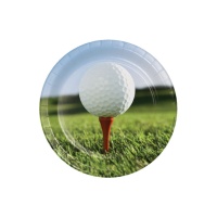 Assiettes de golf de 22 cm - 8 pièces