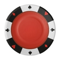 Assiettes Casino 23 cm - 8 pièces