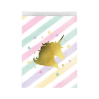Sacs en papier Golden Unicorn - 10 pcs.