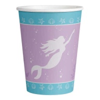 Tasses de sirène marine 250 ml - 8 pcs.