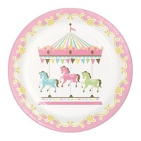 Assiettes Carrousel 23 cm - 8 pcs.