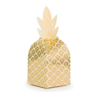 Boîte en carton d'ananas tropicaux hawaïens - 8 pcs.
