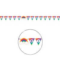 Bannière Happy Birthday Gay Pride - 1,82 m