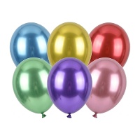 Ballons en latex 12 cm Glossy - PartyDeco - 50 unités