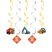 Pendentifs décoratifs Chargeur de chantier - 5 pcs.