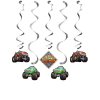 Pendentifs décoratifs Monster Trucks - 5 pcs.