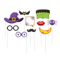 Kit de photocall Halloween amusant - 10 unités