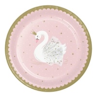 Assiettes Swan 23 cm - 8 pcs.