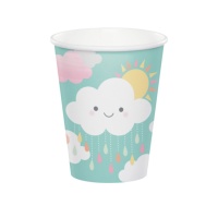 Gobelets de fête Nuages 250 ml - 8 pcs.