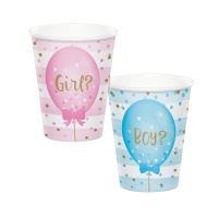 Tasses fille ou garçon ? 250 ml - 8 unités