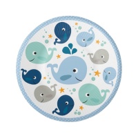 Assiettes Petite Baleine 18 cm - 8 pcs.