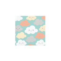 Serviettes de table Nuages 12,5 x 12,5 cm - 20 pcs.