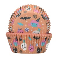 Caissettes pour cupcakes monstres Halloween - FunCakes - 48 unités