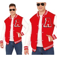 Blouson College rouge