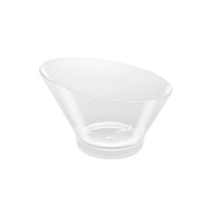 Sacs ronds asymétriques en plastique transparent de 10,5 cm - 25 pcs.