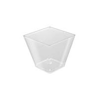 Bols transparents carrés de 6 cm - 5 pièces