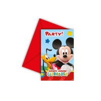 Invitations Mickey Mouse - 6 pcs.