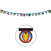 Guirlande Happy Birthday Avengers