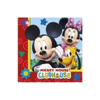 Serviettes de table Mickey Mouse 16.5 x 16.5 cm - 20 pièces