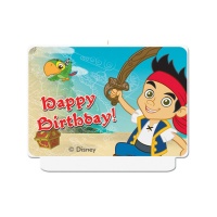 Bougie décorative Jake le Pirate 7 x 9 cm - 1 unité