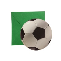 Invitations pour le football - 6 pièces