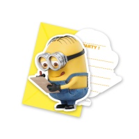 Invitations Minions - 6 pièces